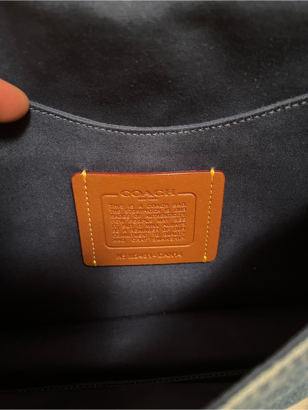 EUC Coach Chain Tabby Denim (Missing Chain Strap) - Picture 13 of 16